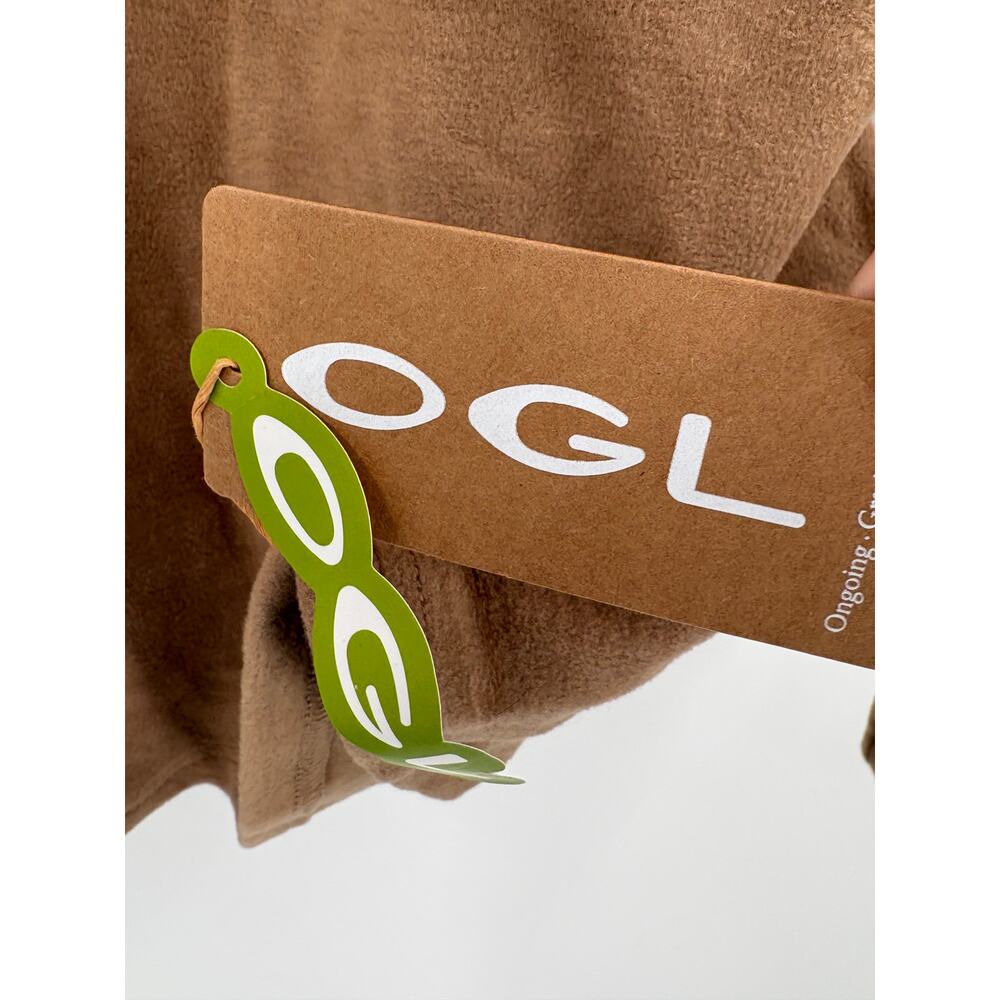 OGL Top Size L NEW MaxWarm Turtleneck Long Sleeve Brami Cork Brown Tan - Picture 3 of 12